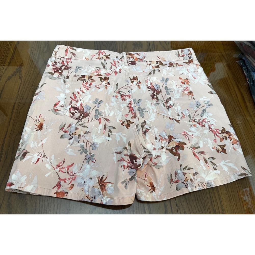 Bandolino Amalia Shorts Womens 12 Pink Floral Print‎ Denim Mid Rise DBB2783-LOT - Picture 6 of 11